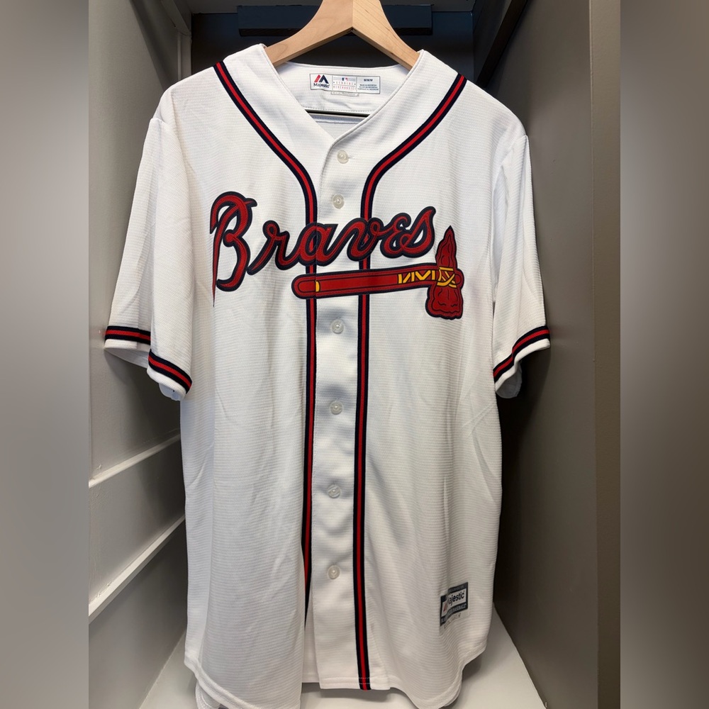 White Atlanta Braves Dansby Swanson Jersey Medium